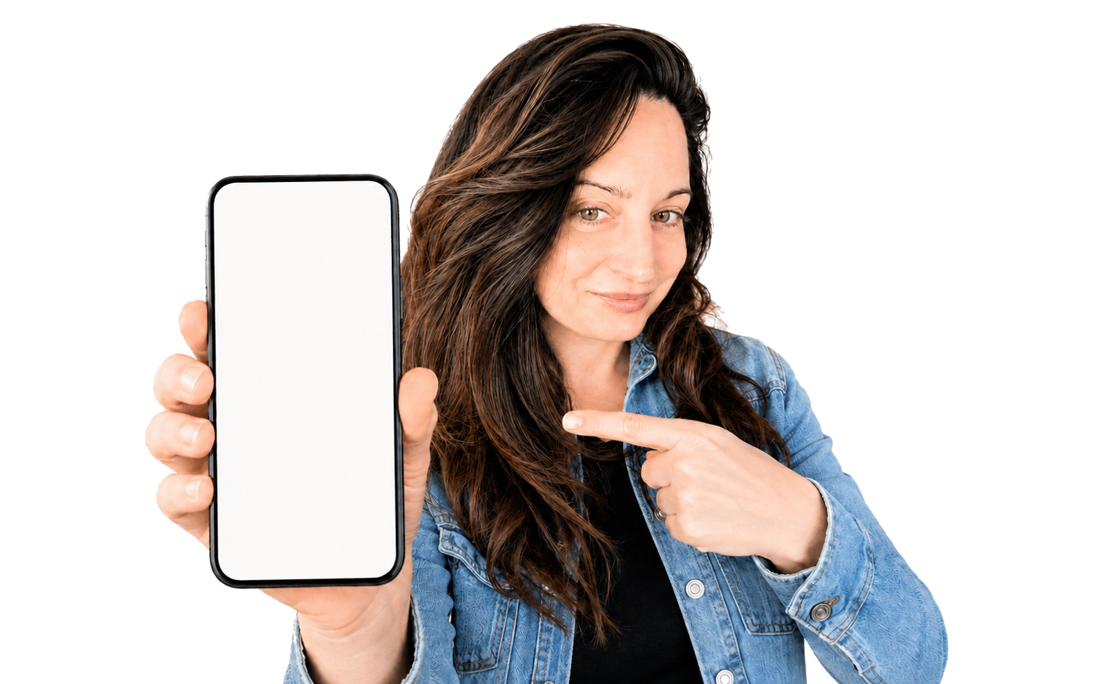 Simona ukazuje telefon
